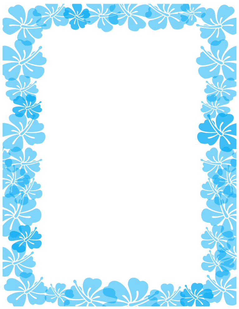 Free Borders And Clip Art   Downloadable Free Hibiscus Borders