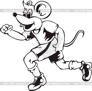 Funny Mouse Cartoon   Vector Clipart   Vector Image