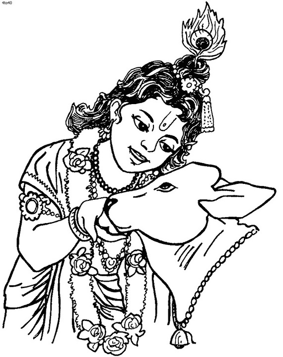Janmashtami Festival Coloring Pages   Family Holiday
