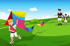 Kids Running Park Together Stock Vectors Illustrations   Clipart