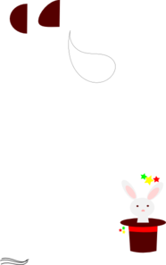 Rabbit In A Hat Clip Art At Clker Com   Vector Clip Art Online