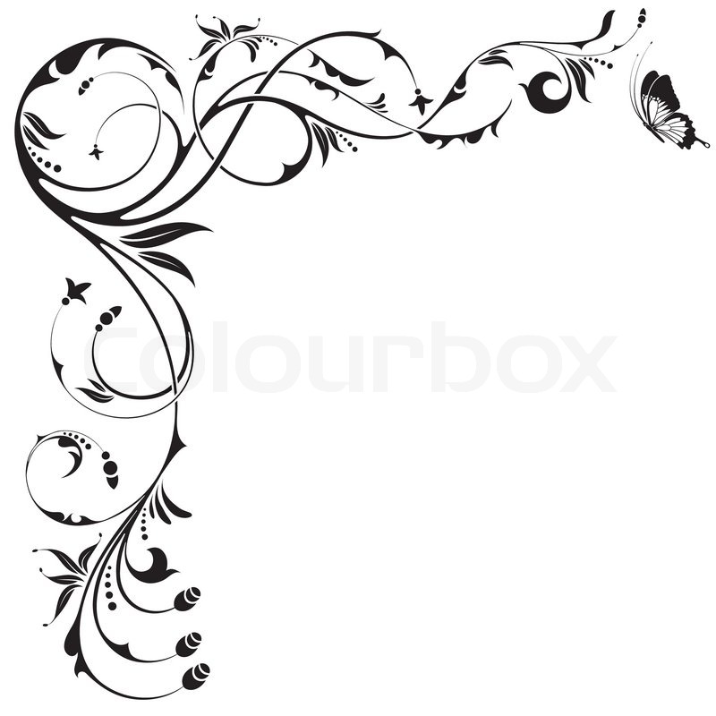 Red Curly Border Designs Clipart   Cliparthut   Free Clipart