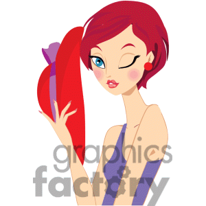 Royalty Free Cute Cartoon Girl Clipart Image Picture Art   382268