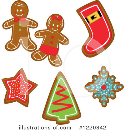 Royalty Free  Rf  Gingerbread Cookie Clipart Illustration  1220842 By