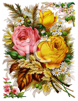 Royalty Free Victorian Rose Clipart