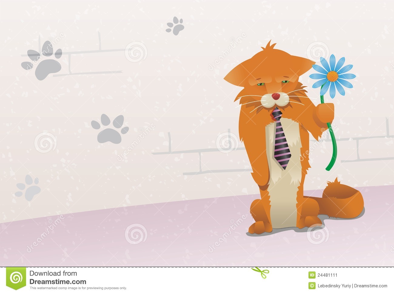 Stock Image  I M Sorry Red Cat Excuse