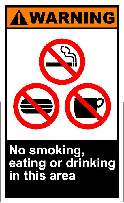 Warnv093   No Smoking Eating Or Drinking In This Ar Eps