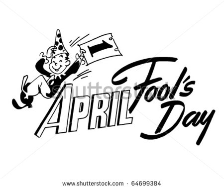April Fool S Day   Ad Header   Retro Clipart