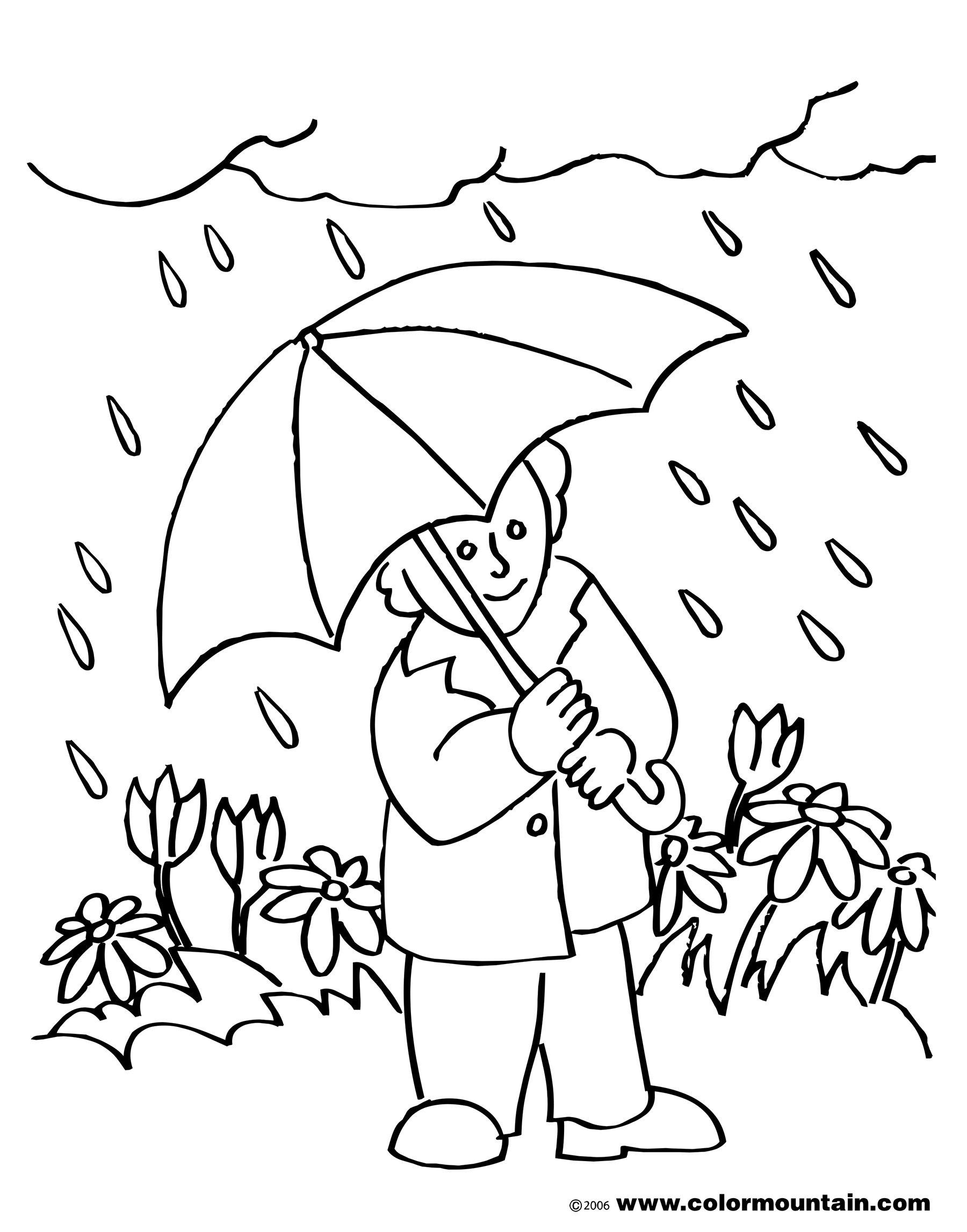 April Showers Bring May Flowers Clip Art Black And White April Showers    