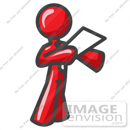     Clip Art Graphic Of A Red Guy Character Giving A Speech By Jester Arts