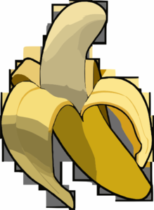 Clip Art Illustration Of A Cartoon Man Slipping On A Banana Peel