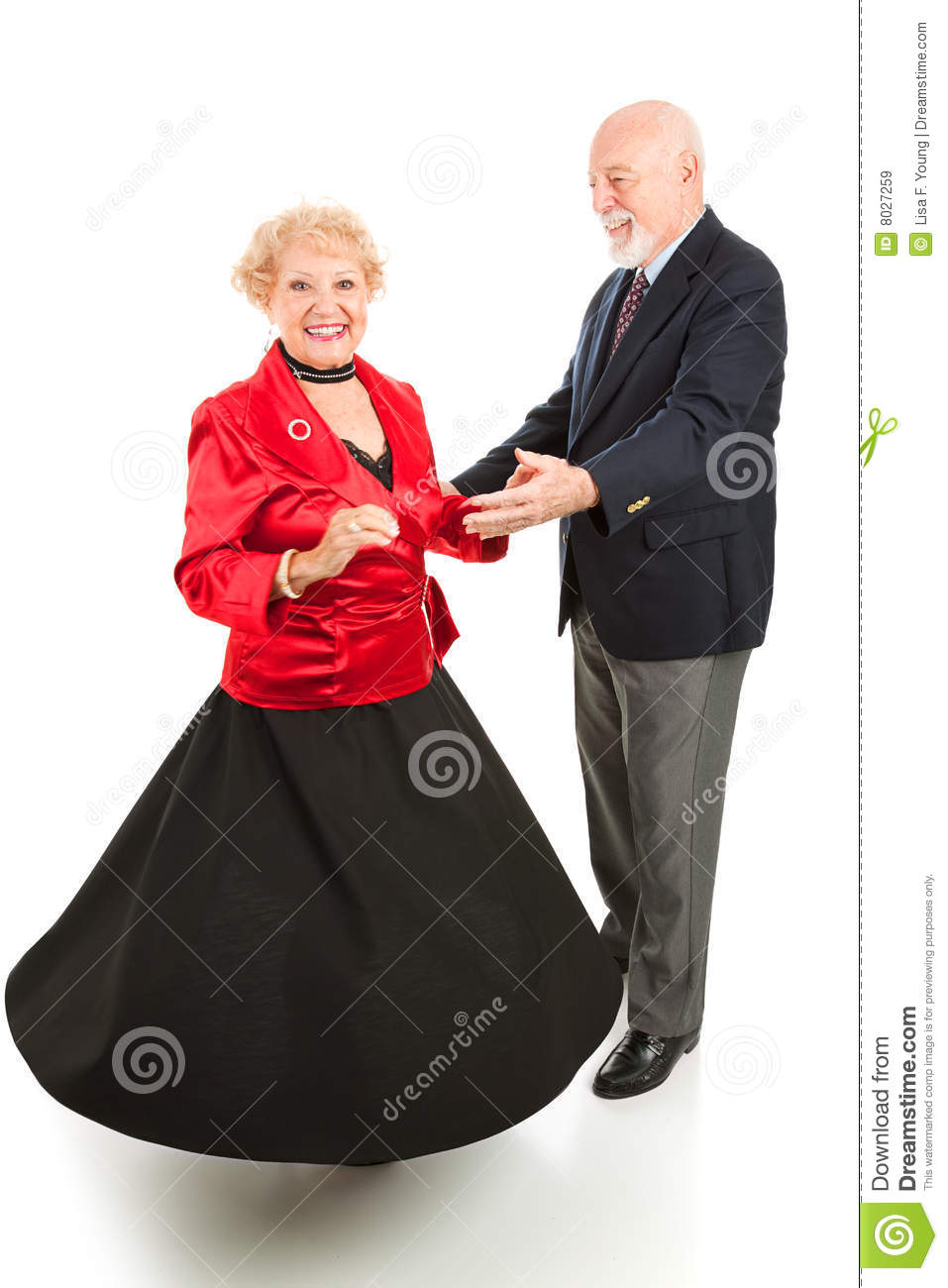 Dancing Seniors Spin Royalty Free Stock Images   Image  8027259