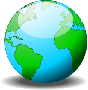 Earth Globe Clip Art At Clker Com   Vector Clip Art Online Royalty
