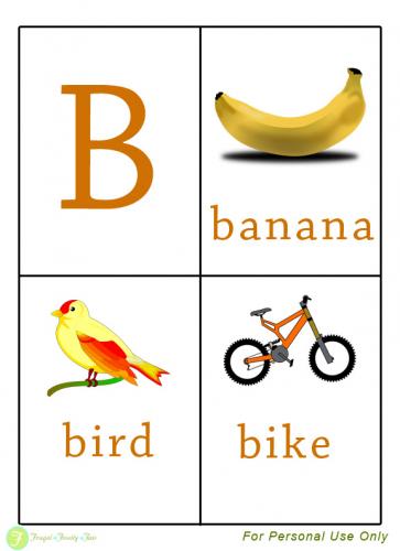 Flash Cards For Letter B  Clipart Flash Cards Homeschooling Letter    