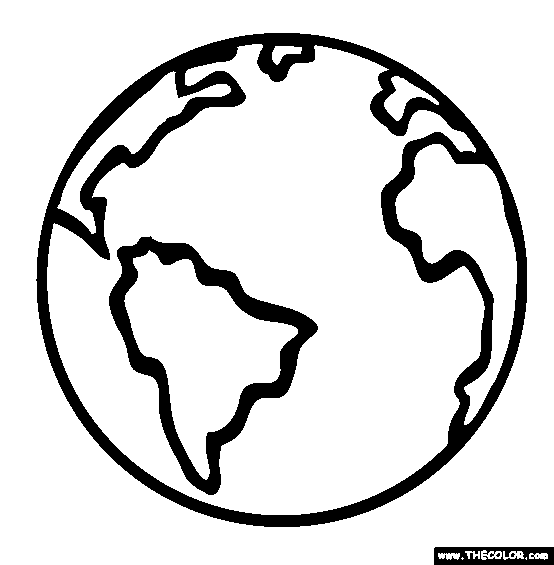 Globe Coloring Page   Clipart Panda   Free Clipart Images