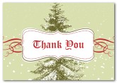 Holiday Thank You Clip Art O Tannenbaum Thank You Card
