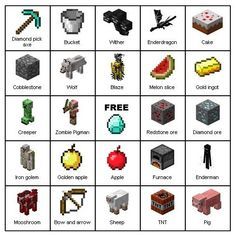 Minecraft Free Printable Food Labels   Minecraft Themed Printable    