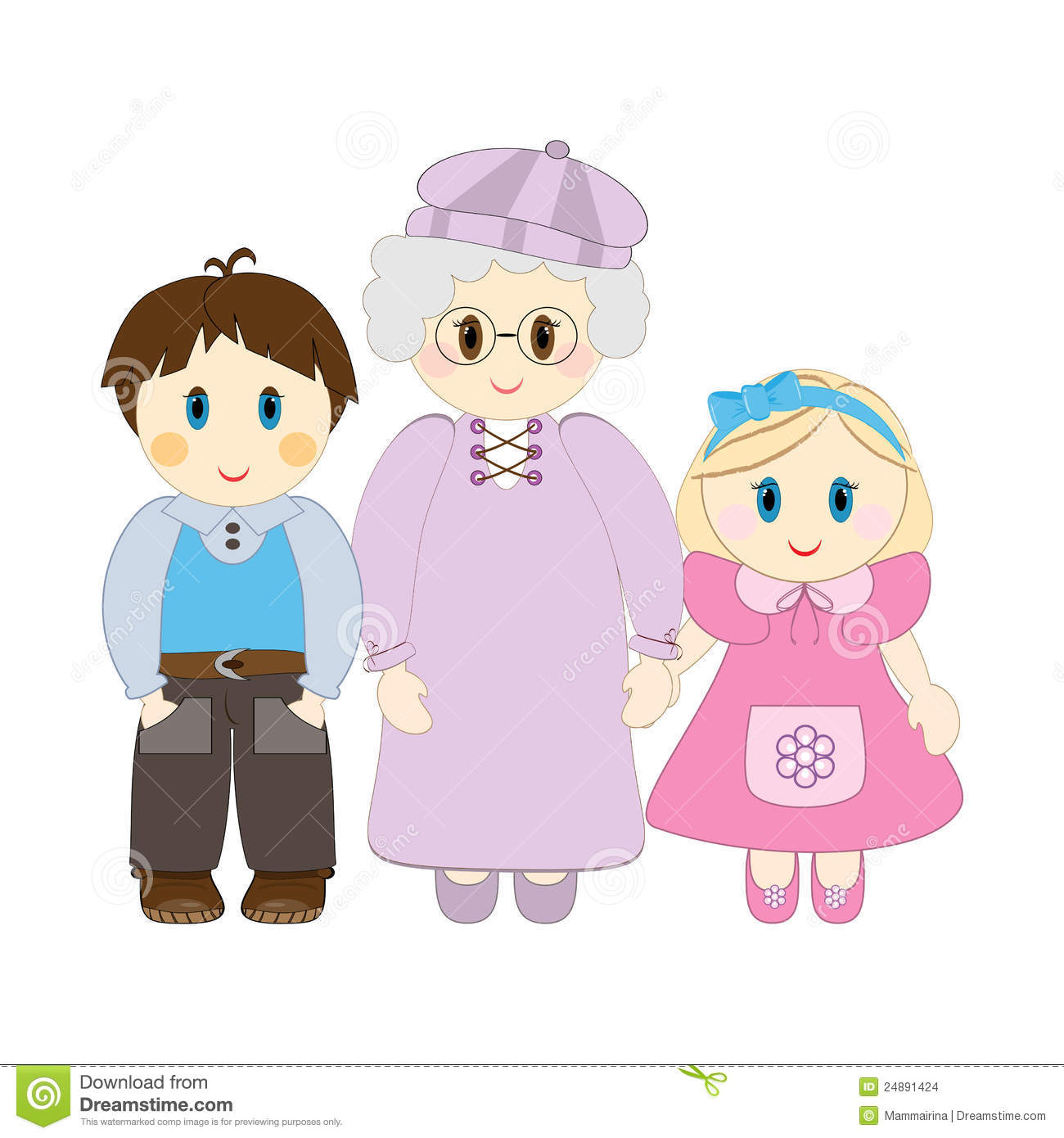 More Similar Stock Images Of   Grandma With Grandchildren
