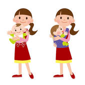 Mother And Baby   Babysitter   Royalty Free Clip Art