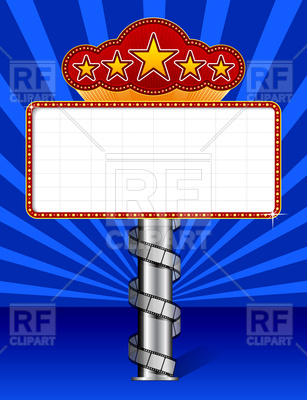 Movie Marquee Frame With Wraps Film Strip 74453 Download Royalty    