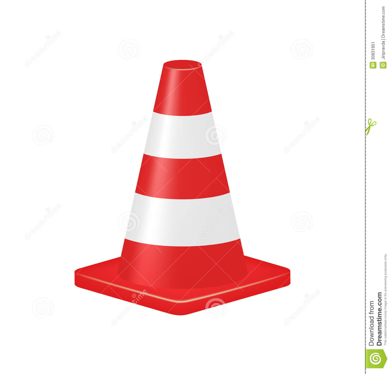 Red Traffic Cone Stock Image   Image  30831951
