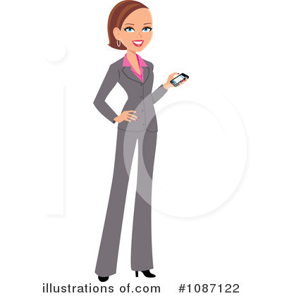 Royalty Free  Rf  Business Woman Clipart Illustration  1087122 By