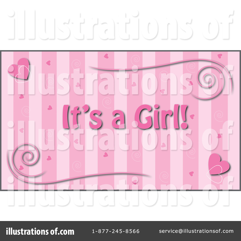 Royalty Free  Rf  Its A Girl Clipart Illustration By Pams Clipart