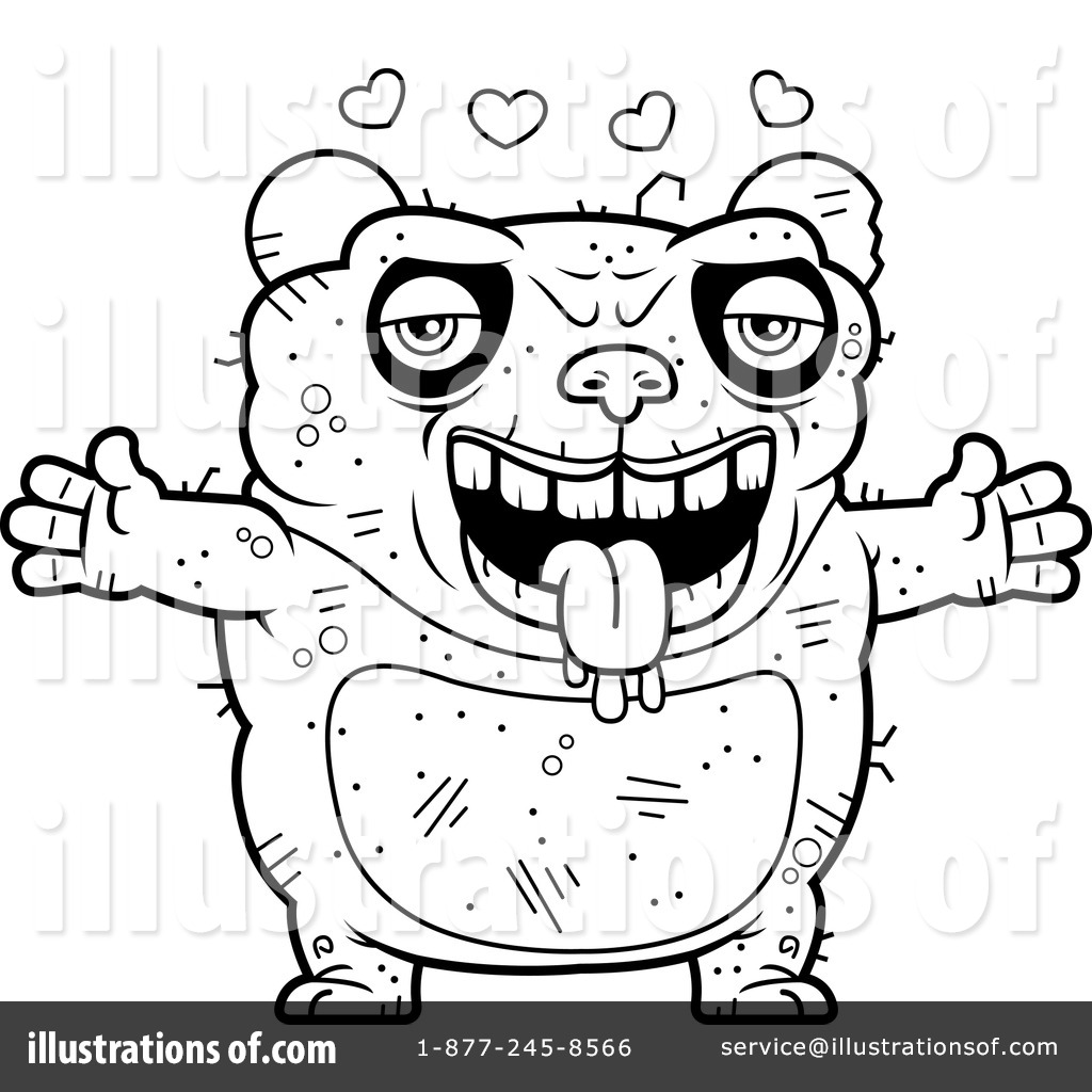 Royalty Free Rf Ugly Panda Clipart Illustration 1129824 By Cory