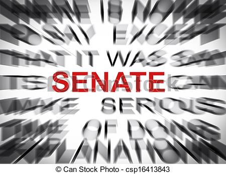 Senate Clipart Text With Focus On Senate