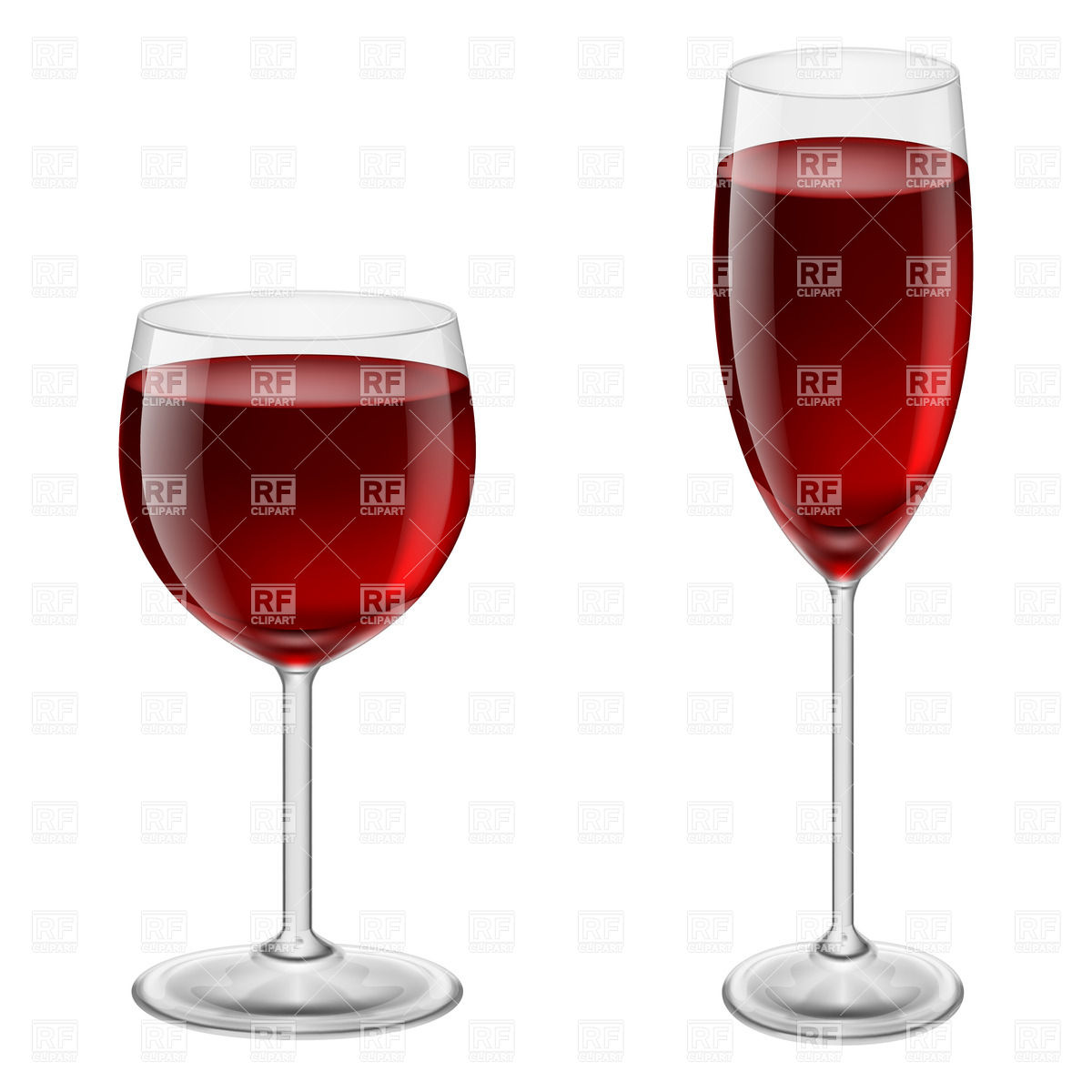 Two Glasses Of Red Wine   Thin And Thick Food And Beverages Download