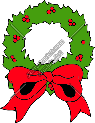 Wreath2 Clipart And Vectorart  Holidays Graphics   Christmas Vectorart    