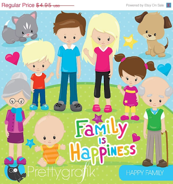 80  Off Sale Happy Family Clipart Commercial Use Grandparents Vector