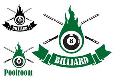 Billiard Ball Stock Vectors Illustrations   Clipart