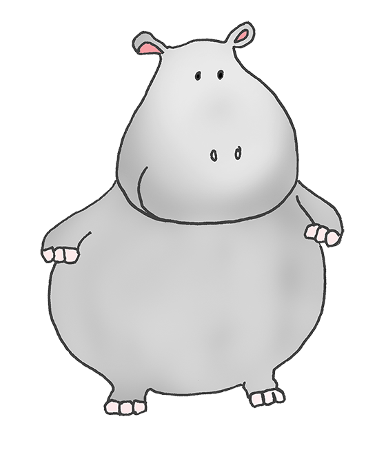 Cartoon Hippo Fat Hippo Png