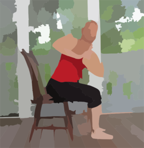Chair Yoga Clip Art At Clker Com   Vector Clip Art Online Royalty