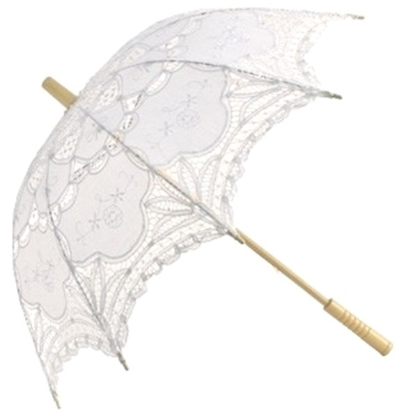 Com   Buy New 20 White Vintage French Lace Parasol Umbrella