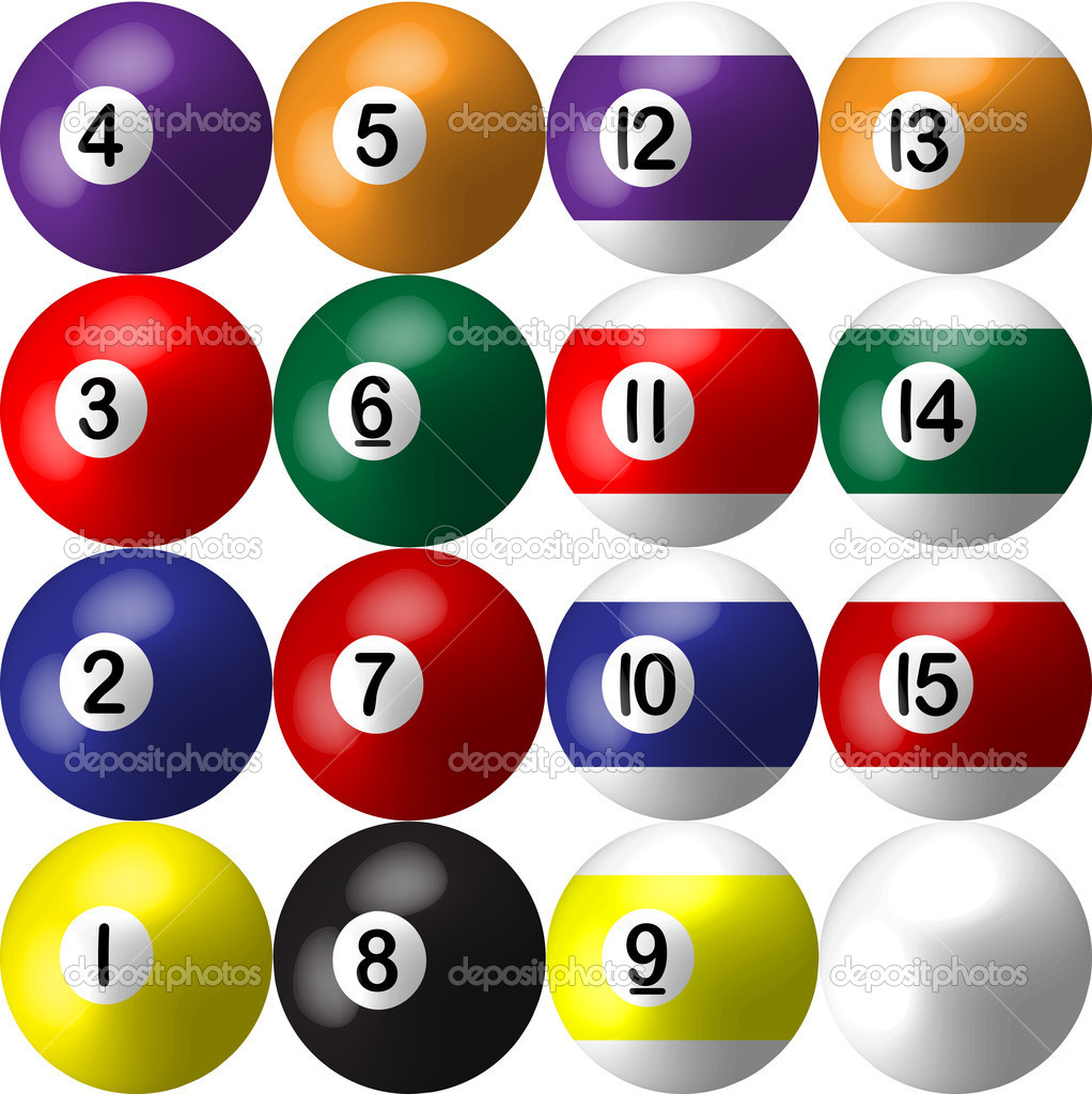 Complex Billiard Balls   Stock Vector   Milagli  11394423