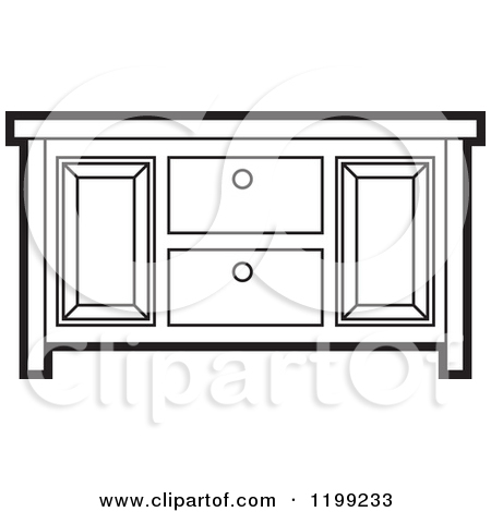 Dresser Drawer Clipart Dresser With Mirror Clipart