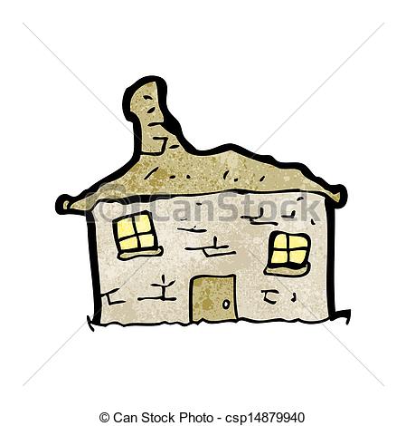 Eps Vector Of Cartoon Crumbling Old House Csp14879940   Search Clip