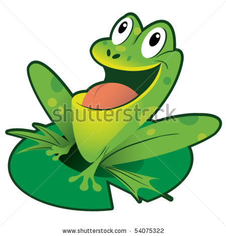 Frog On Lily Pad Clipart Frog On Lily Pad Clip Art Frog