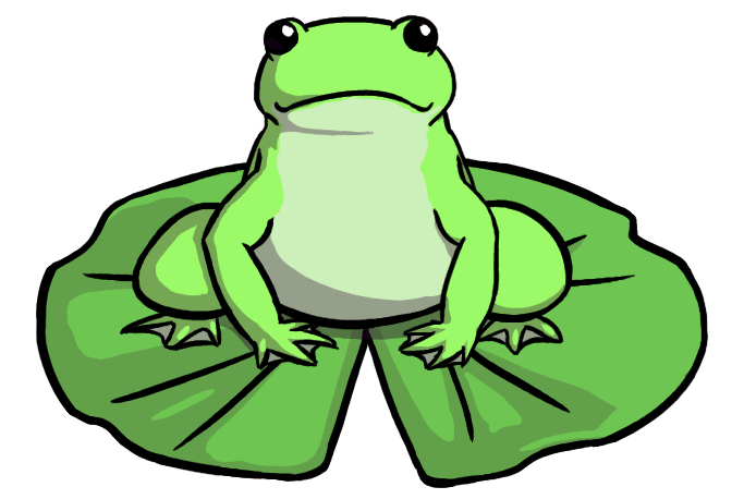 Frog On Lily Pad Clipart Frog On Lily Pad Drawing