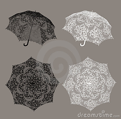Lace Umbrella Stock Photo   Image  1887410
