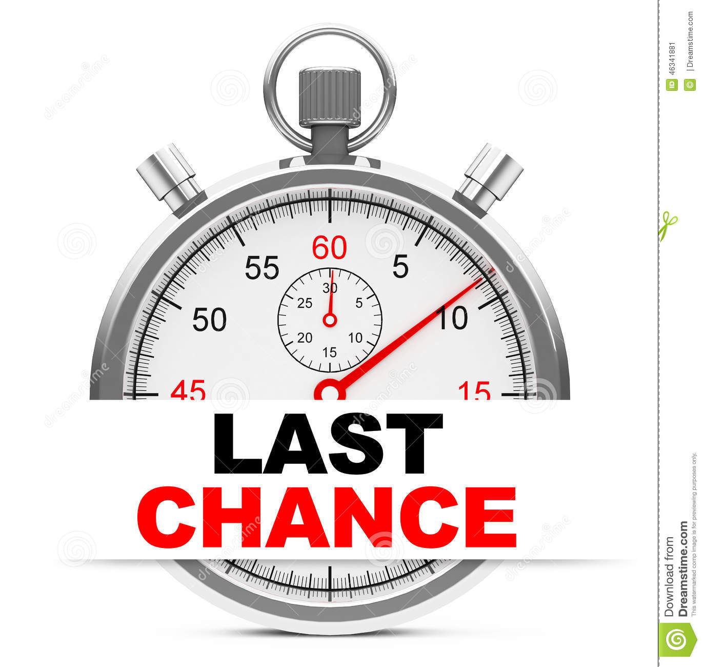 Last Chance Stock Illustration   Image  46341881