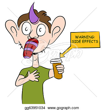     Man Having Side Effects From His Medication  Vector Clipart Gg63951034