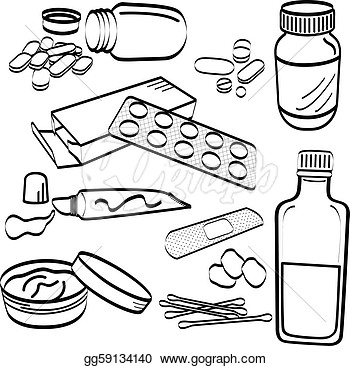 Medical Medicine Tablet Pill Doodle