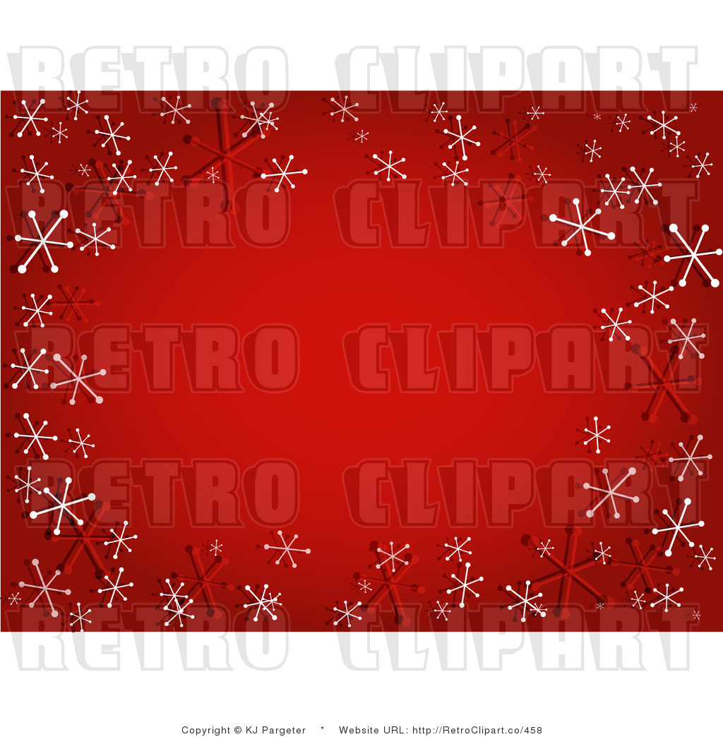 Red Snowflake Background Retro Royalty Free Clipart By Kj Pargeter    