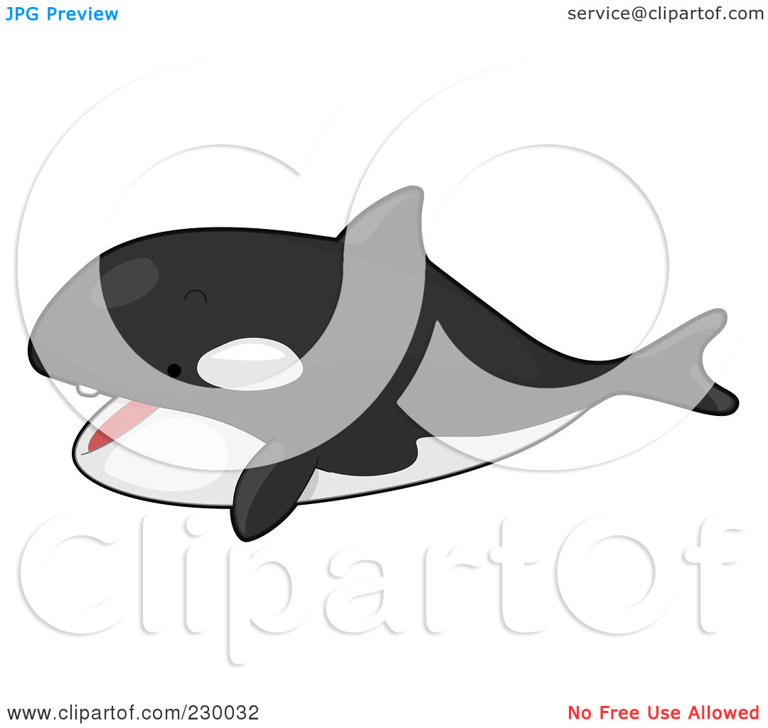 Royalty Free  Rf  Clipart Illustration Of A Happy Orca Whale By Bnp