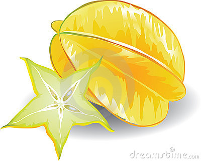 Star Fruit Clipart