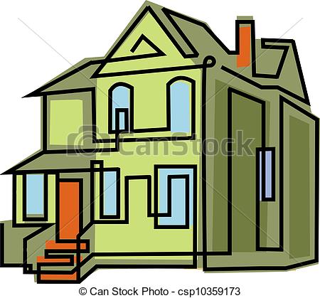 Stock Illustrations Of Big Old House Csp10359173   Search Eps Clipart