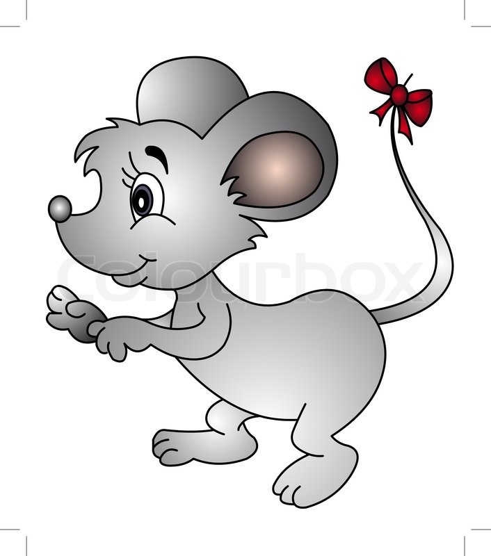 1615424 Illustration Mouse With Bow On Tail Jpg